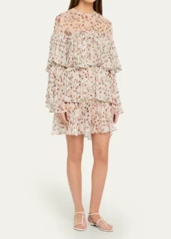 Alix of BohemiaVienna Wild Garden Tiered Mini Dress