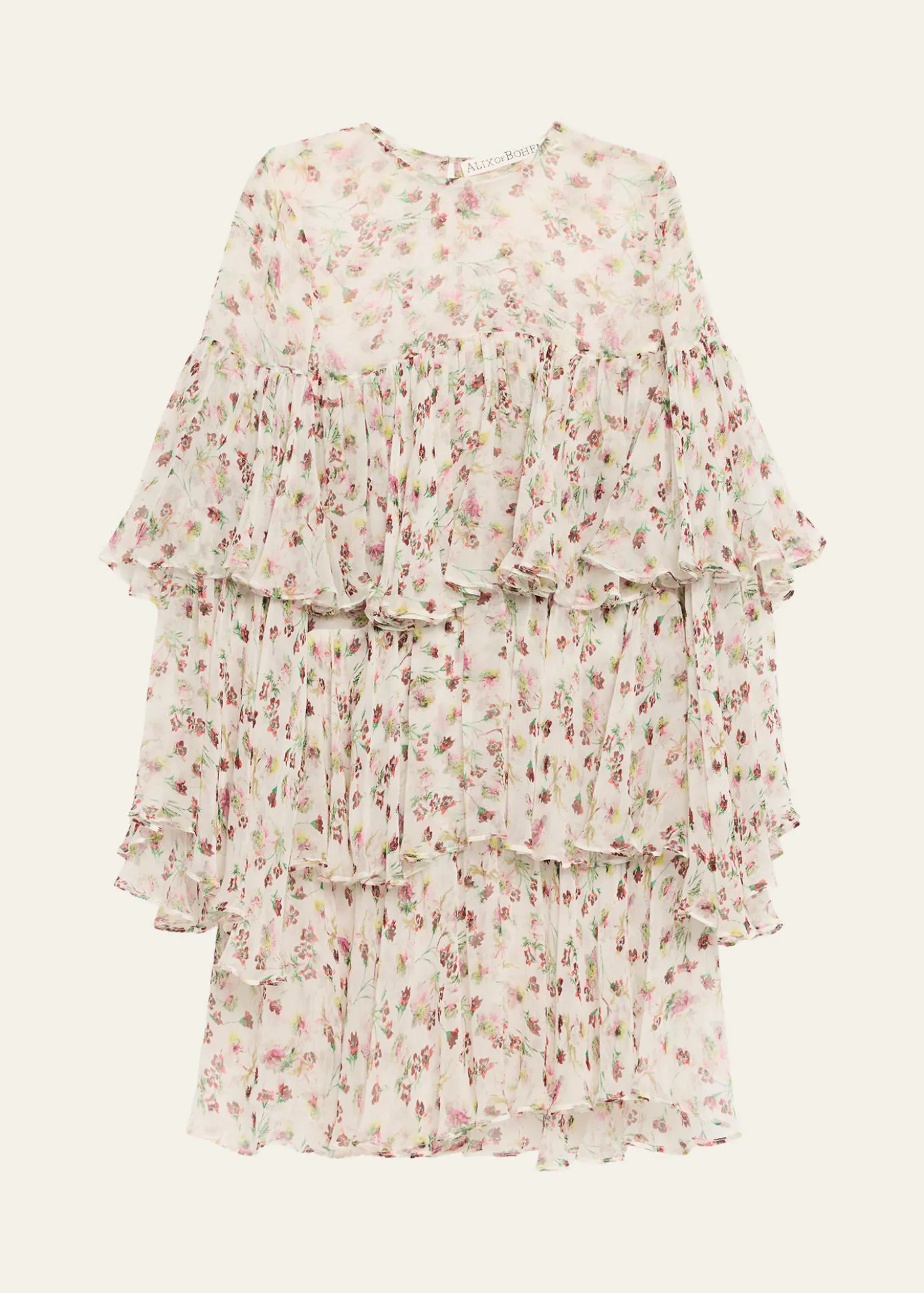 Alix of BohemiaVienna Wild Garden Tiered Mini Dress