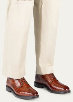 Allen Edmonds ReserveMen's Maxwell Crocodile Leather Derby Shoes