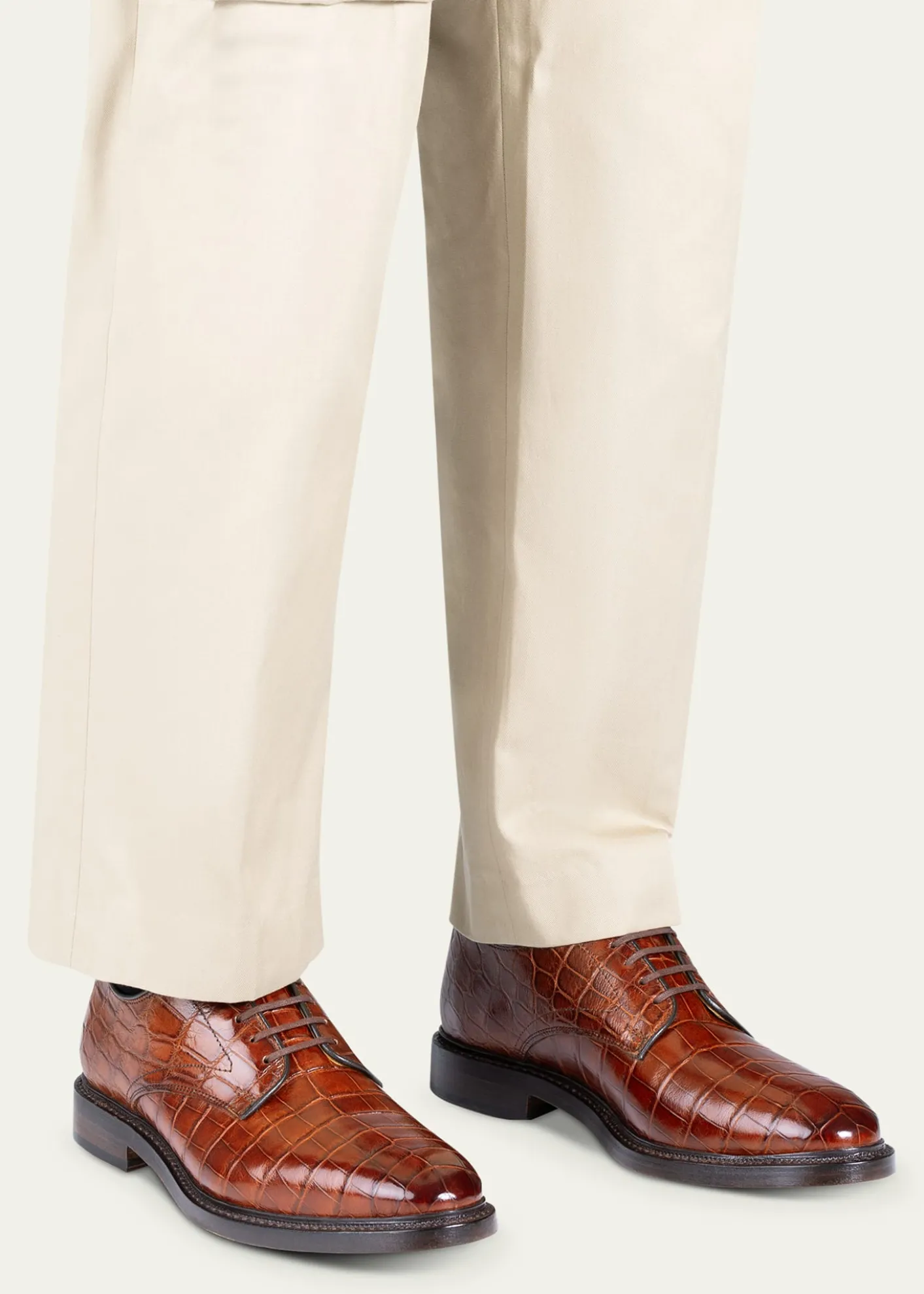 Allen Edmonds ReserveMen's Maxwell Crocodile Leather Derby Shoes