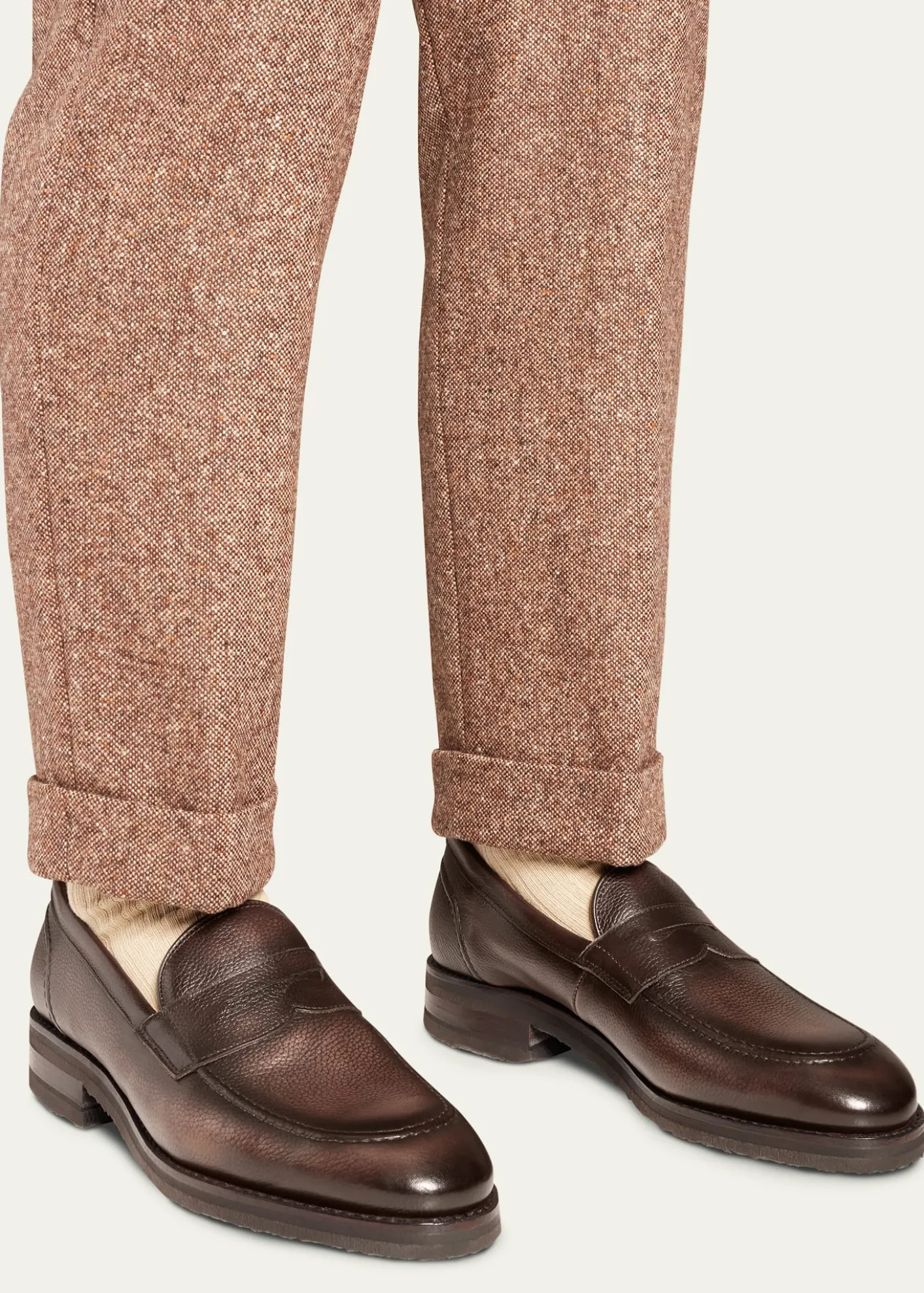Allen Edmonds ReserveMen's Roman Grained Leather Penny Loafers