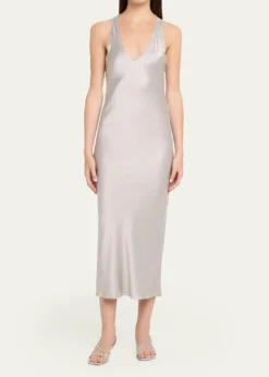All ThreeAnna Silk Midi Dress