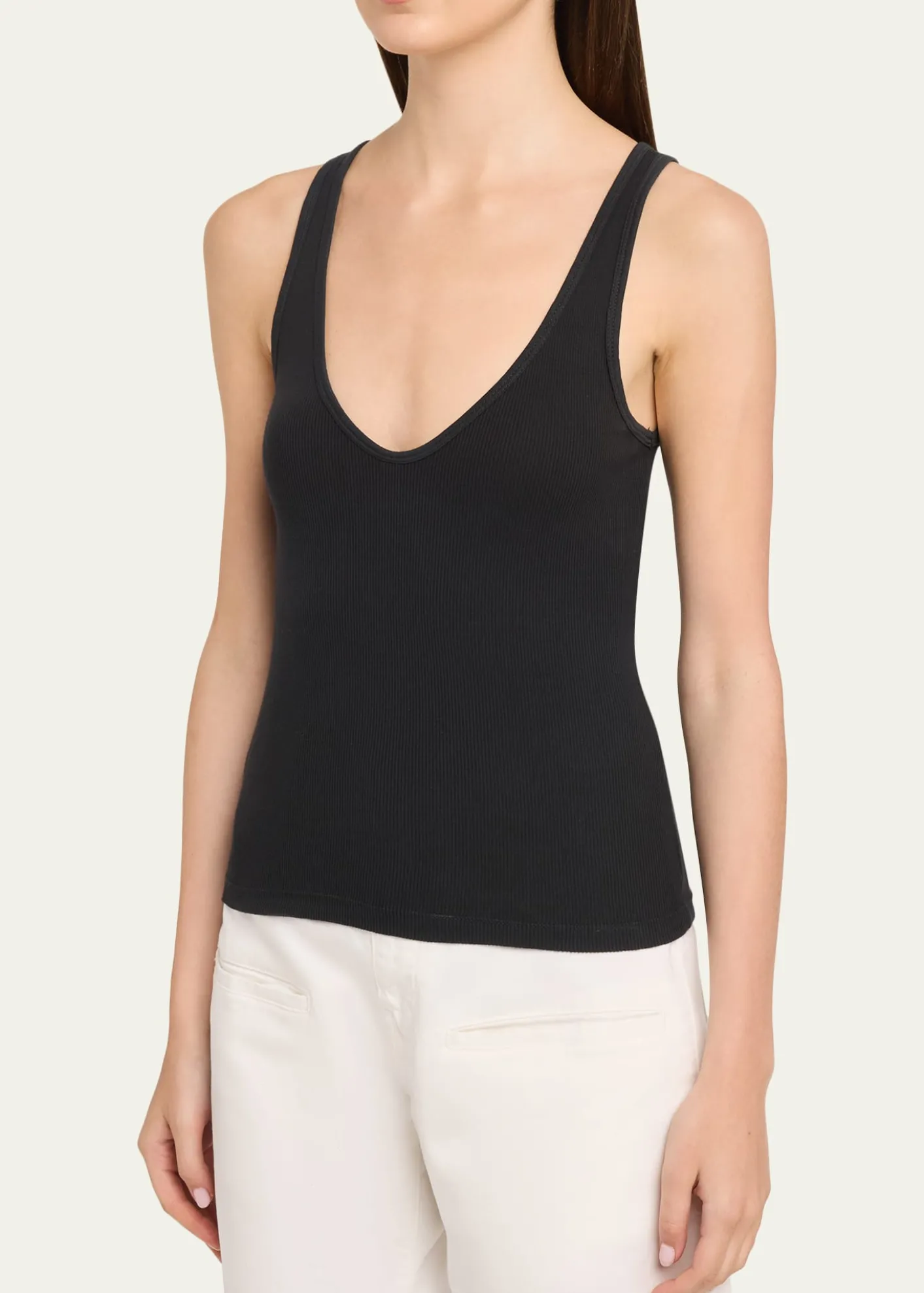All ThreeClaire Ribbed Tank Top