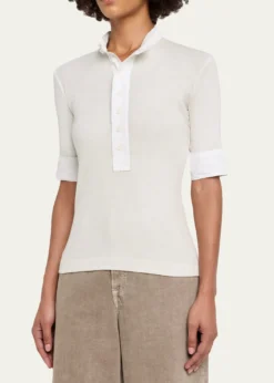 All ThreeMaria Rib Henley Shirt