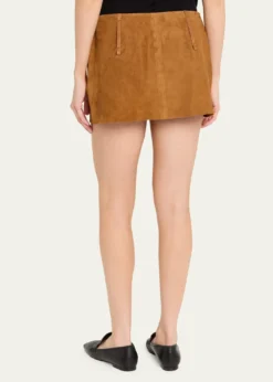 All ThreeTirza Suede Mini Skirt