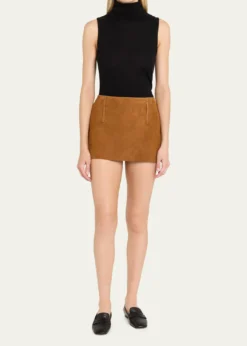 All ThreeTirza Suede Mini Skirt