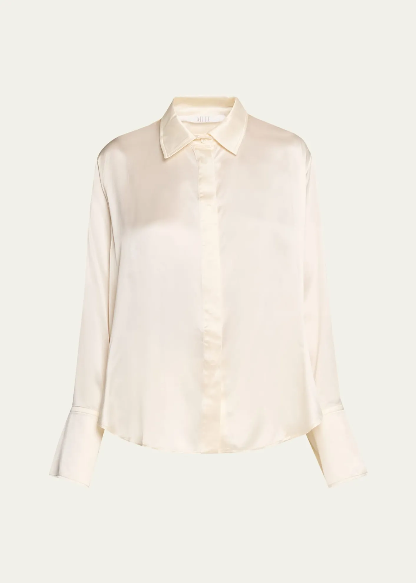 All ThreeZoraya Silk Button-Front Shirt