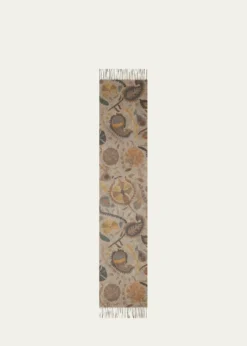 AlonpiFringed Paisley Cashmere Scarf