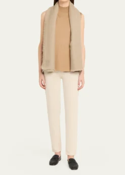 AlonpiOversized Cashmere and Silk Blend Scarf