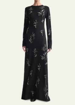 AltuzarraBozka Beaded Long-Sleeve Dress