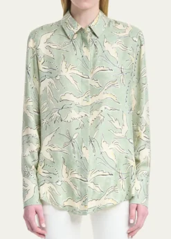 AltuzarraChika Printed Silk Top