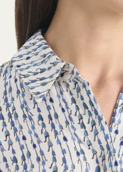 AltuzarraChika Silk Button-Front Top