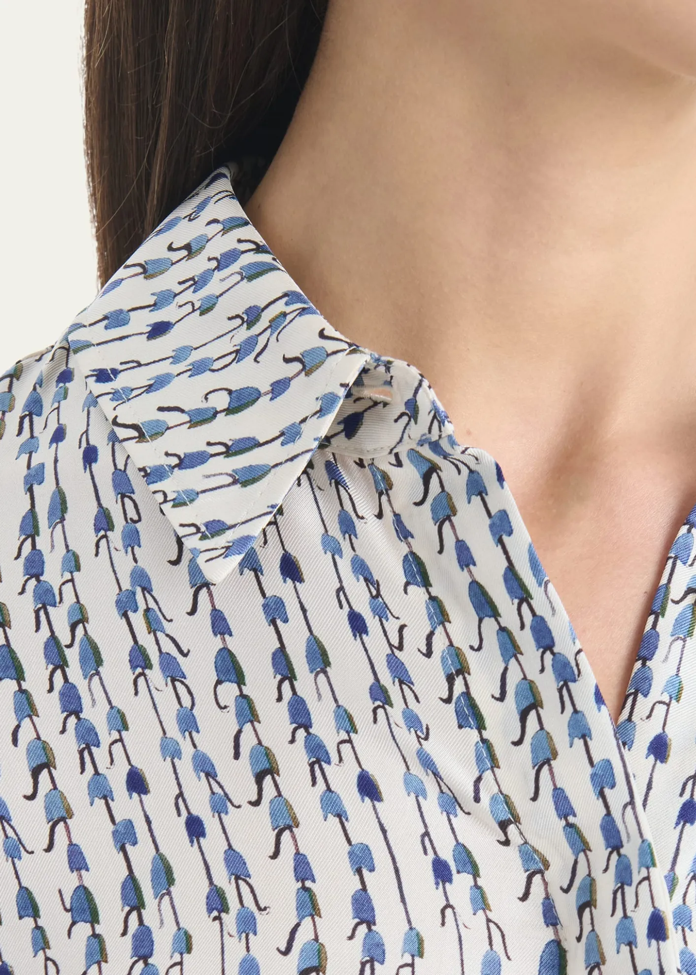 AltuzarraChika Silk Button-Front Top