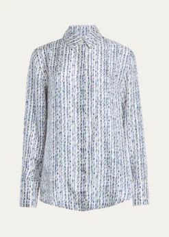 AltuzarraChika Silk Button-Front Top