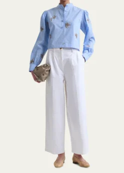 AltuzarraDash Pleated Wide-Leg Jeans