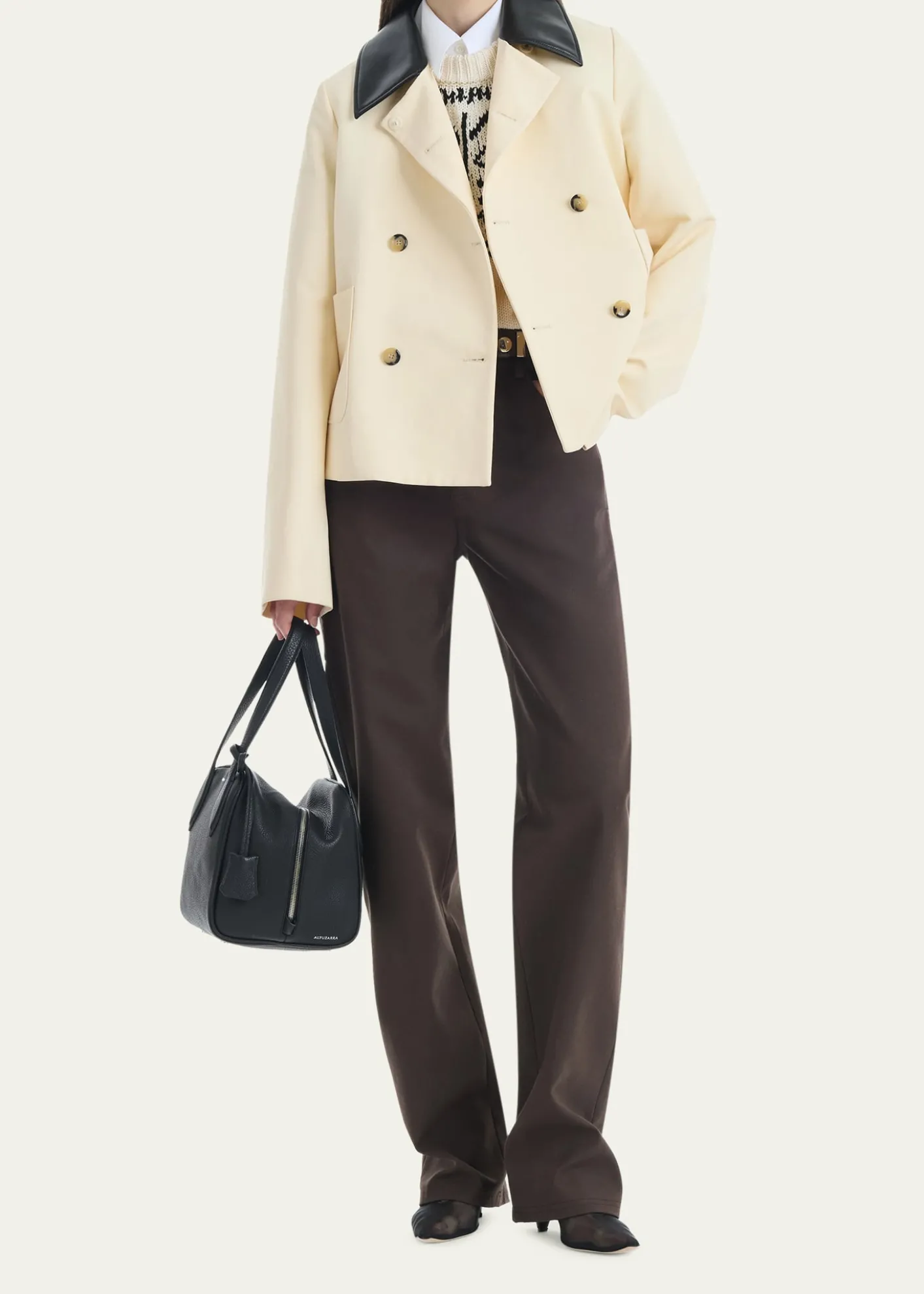 AltuzarraHarburg Cropped Double-Breasted Jacket