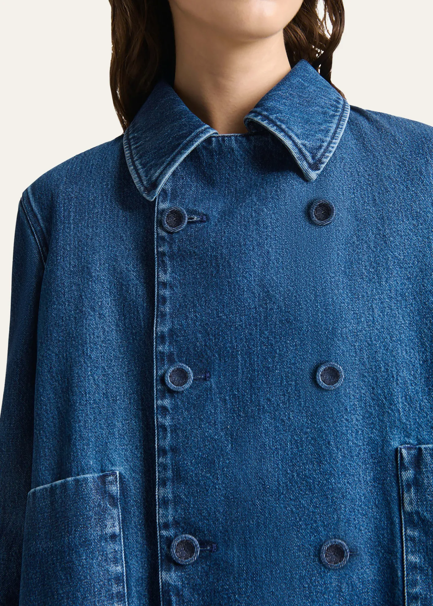 AltuzarraHayden Denim Double-Breasted Jacket