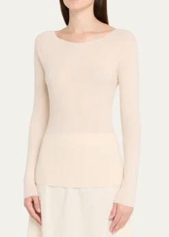 AltuzarraLee Boat-Neck Long-Sleeve Cashmere Sweater