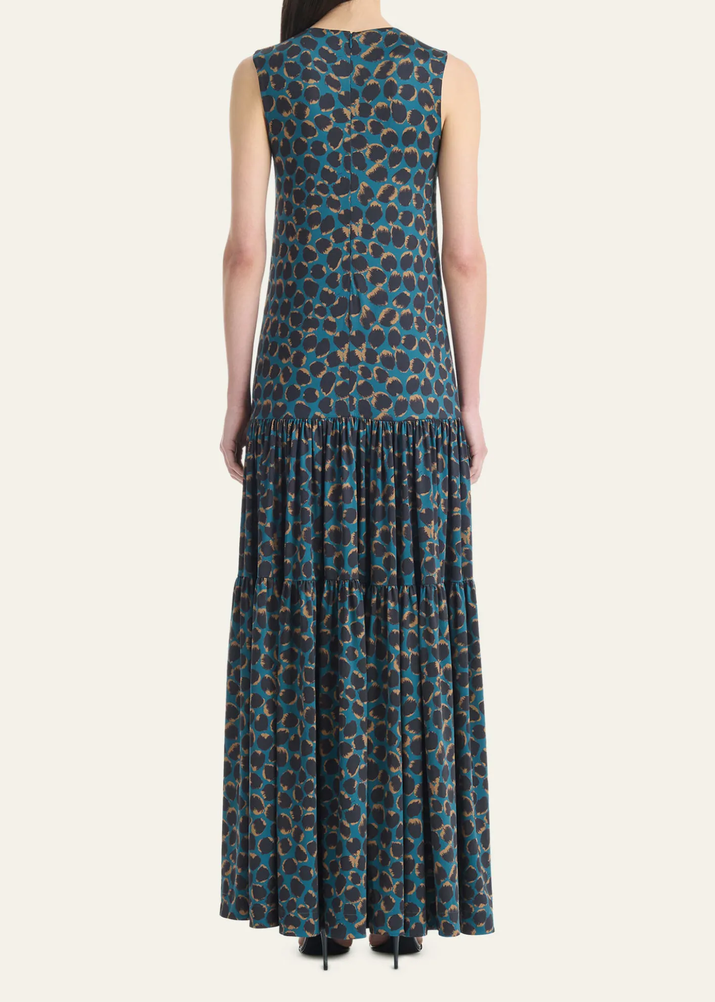 AltuzarraLiza Spotted Jersey Tiered Maxi Dress