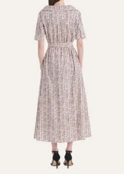 AltuzarraLydia Abstract-Print Waist-Tie Midi Shirtdress