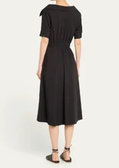 AltuzarraLydia Short-Sleeve Midi Wrap Shirtdress