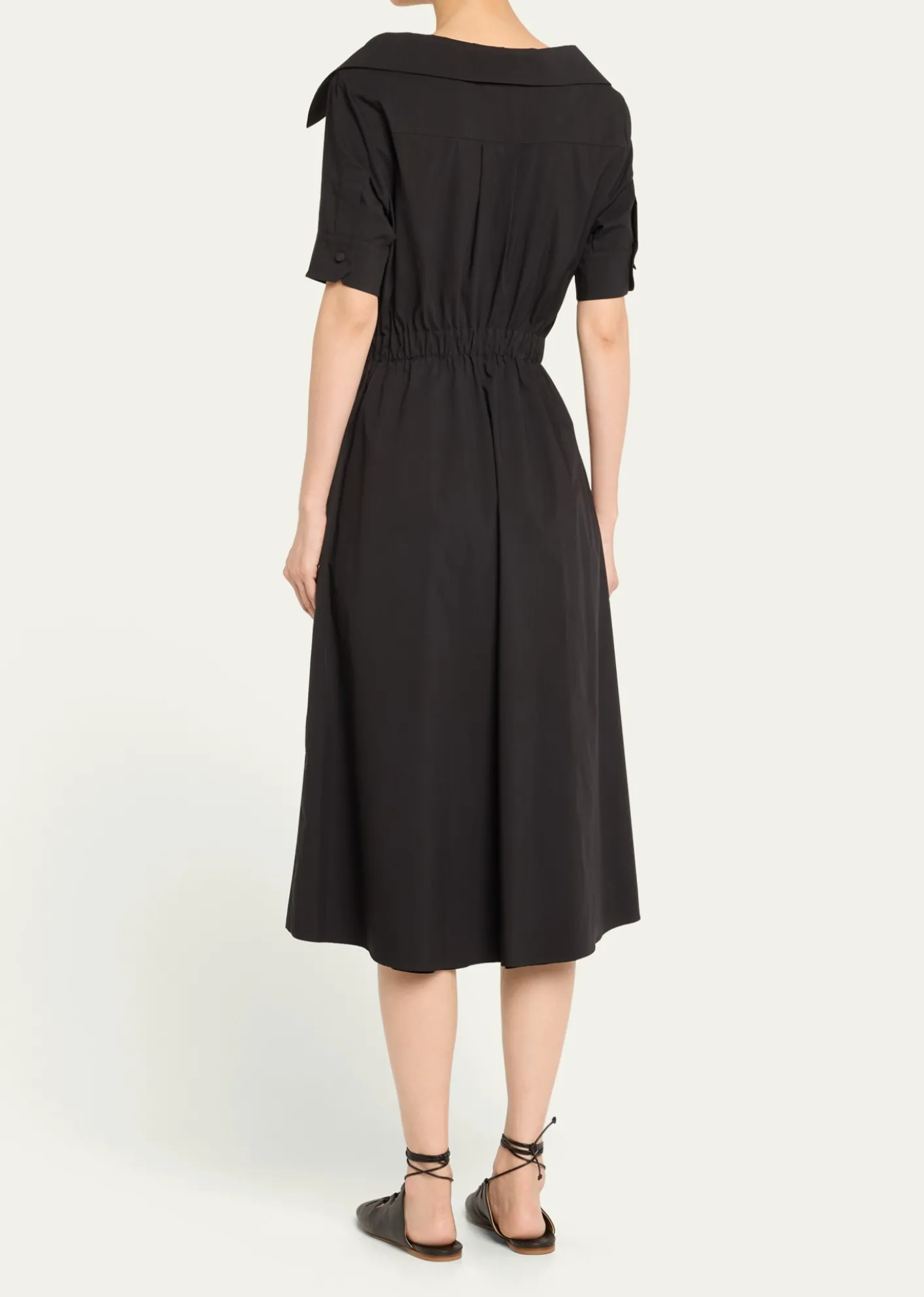AltuzarraLydia Short-Sleeve Midi Wrap Shirtdress