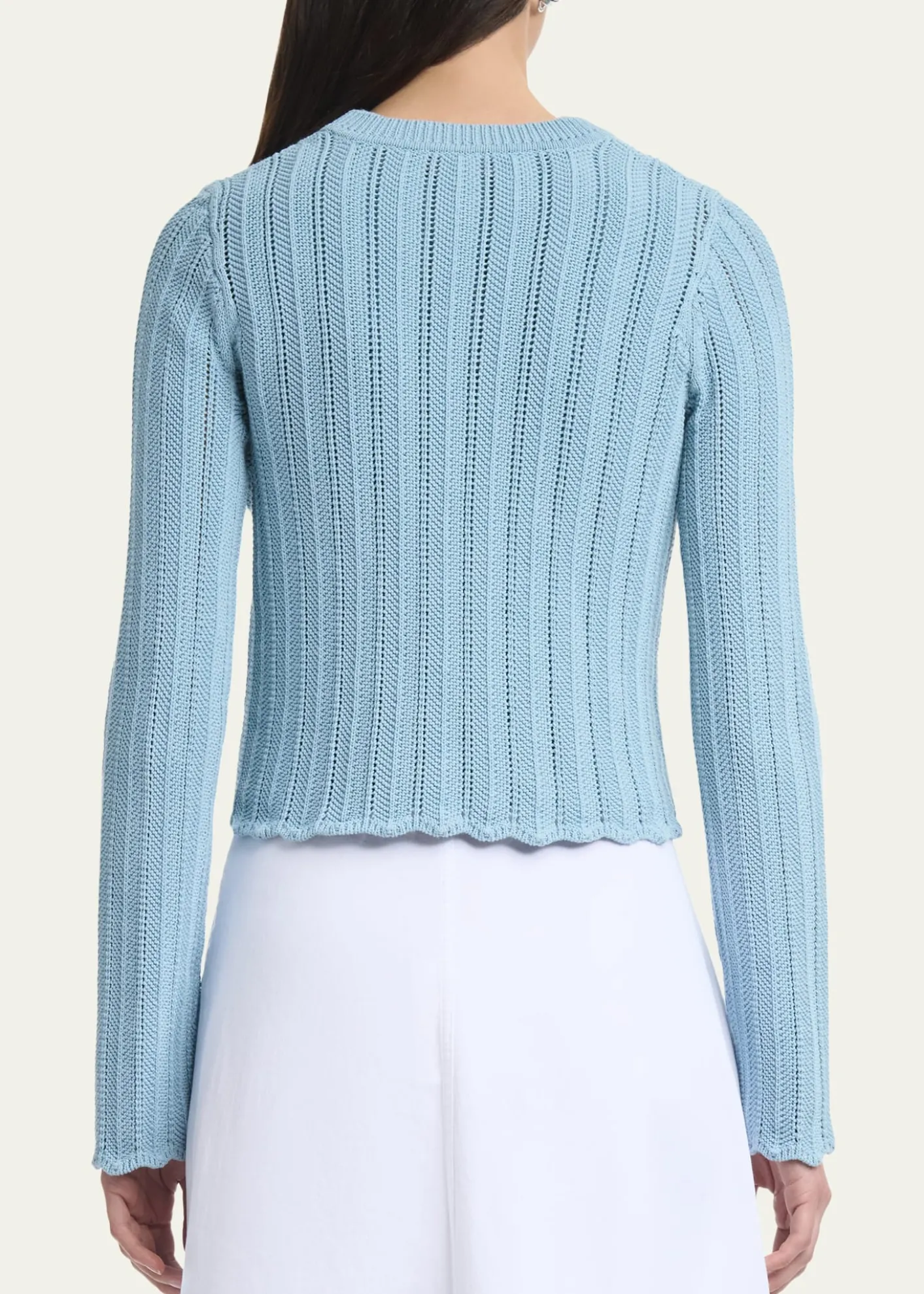 AltuzarraMariette Lattice Knit Crewneck Cardigan