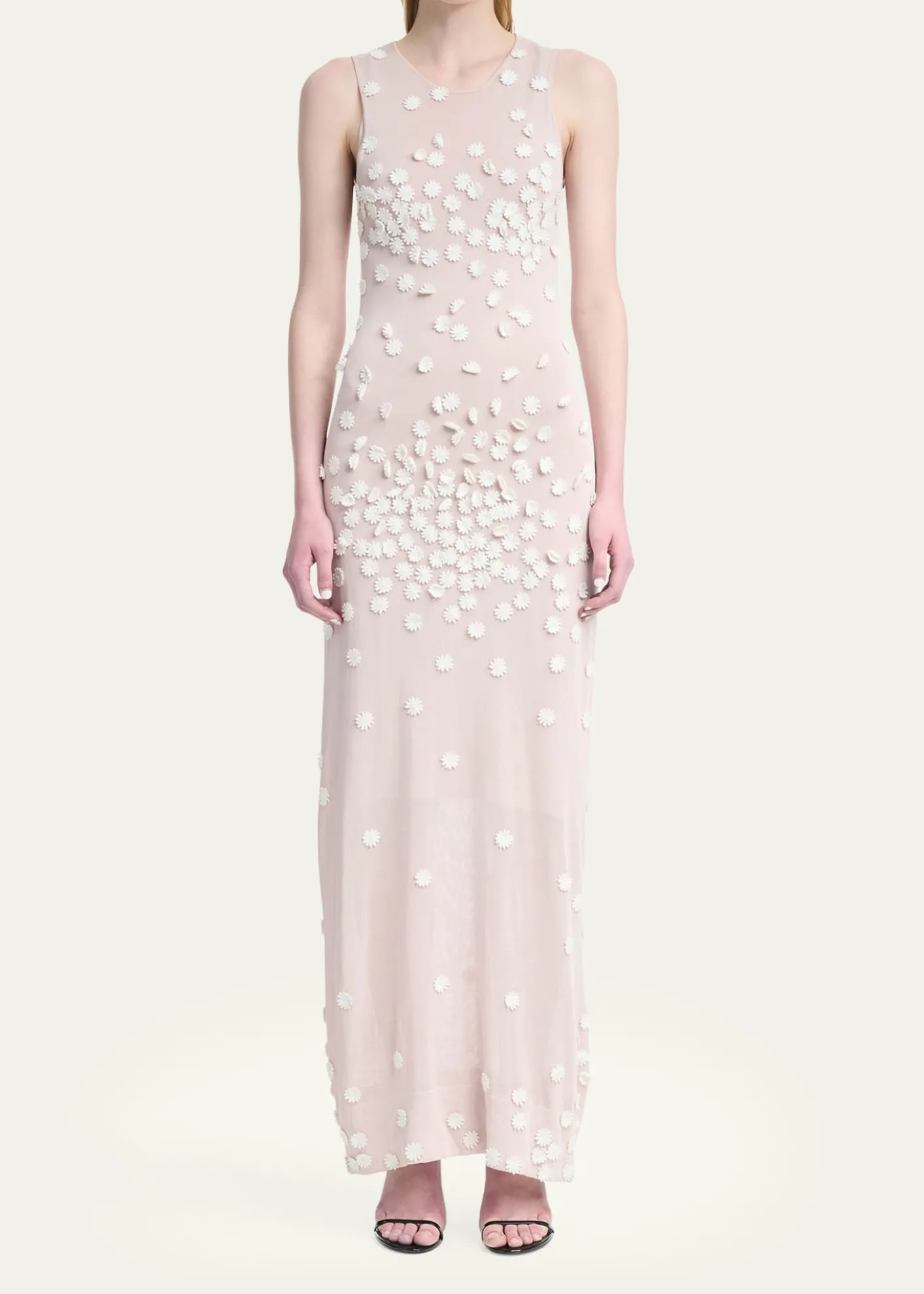 AltuzarraNelly Degrade Flower Applique Mesh Maxi Dress