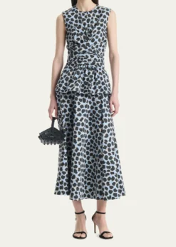 AltuzarraVarda Animal-Print Midi Skirt