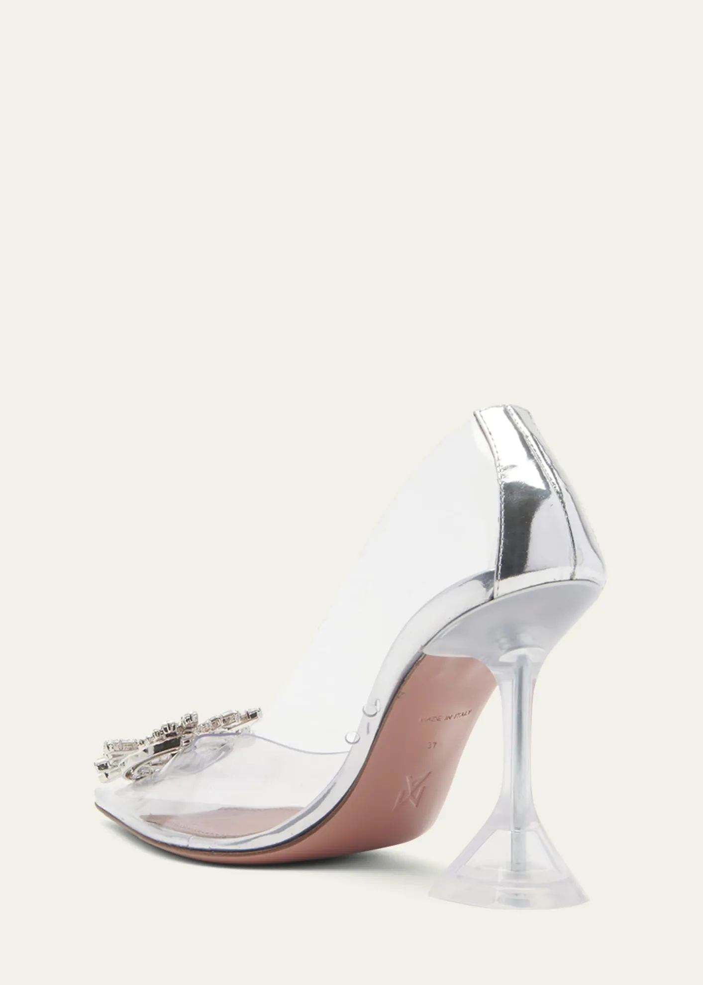 Amina MuaddiBegum Plexi Jewel Pumps