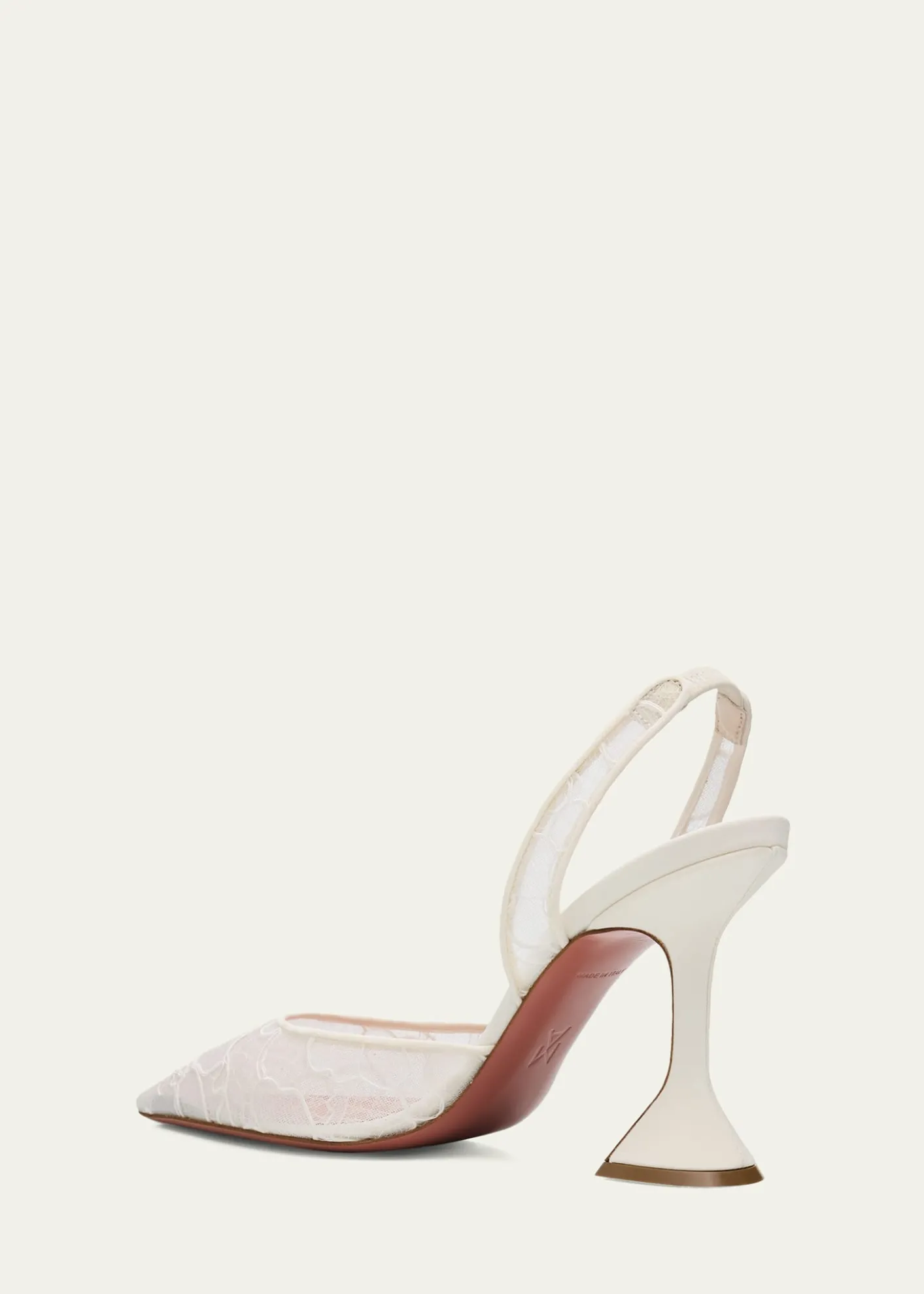 Amina MuaddiHolli Lace Slingback Pumps