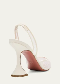 Amina MuaddiHolli Lace Slingback Pumps