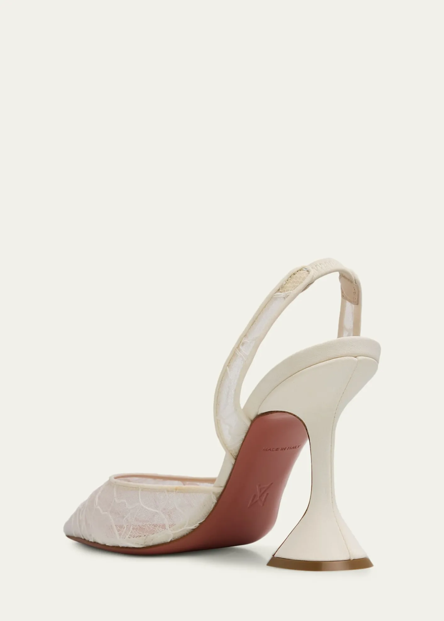 Amina MuaddiHolli Lace Slingback Pumps