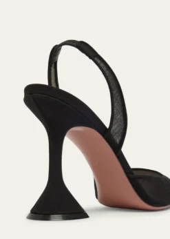 Amina MuaddiHolli Pointed Mesh Slingback Pumps