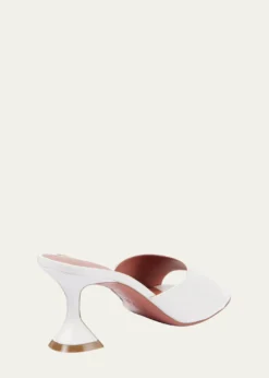 Amina MuaddiLupita Leather Pedestal Mule Sandals