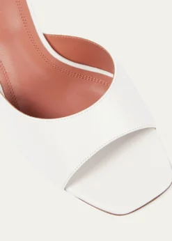 Amina MuaddiLupita Leather Pedestal Mule Sandals