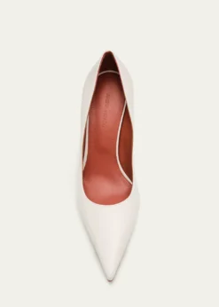 Amina Muaddi90mm Barbara Leather Pointed-Toe Pumps