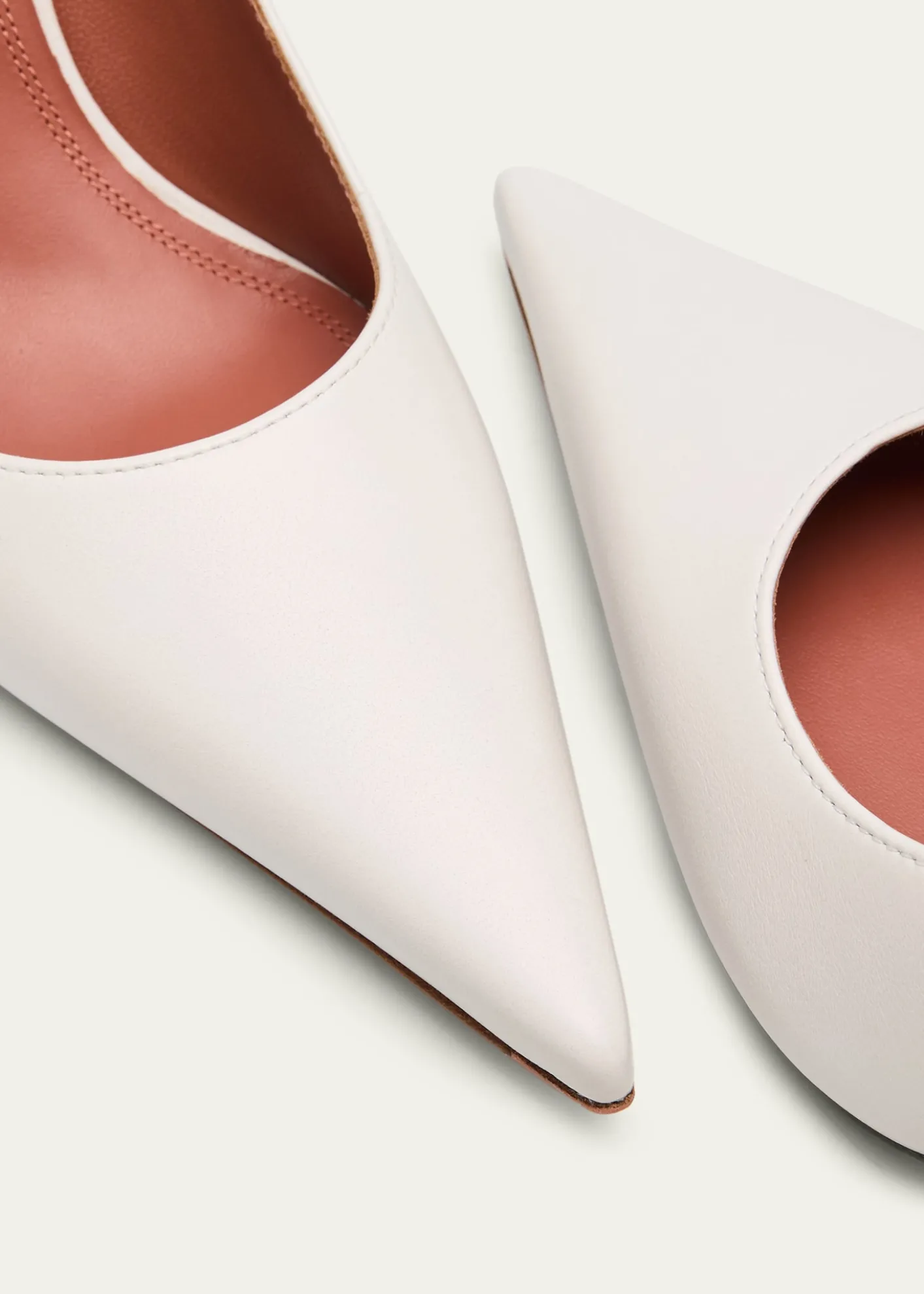 Amina Muaddi90mm Barbara Leather Pointed-Toe Pumps
