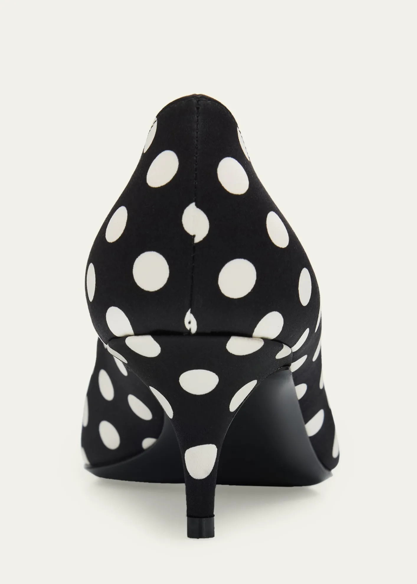 Amina Muaddi55mm Barbara Polka-Dot Satin Pumps