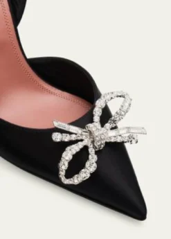Amina Muaddi70mm Rosie Embellished Satin Slingback Pumps