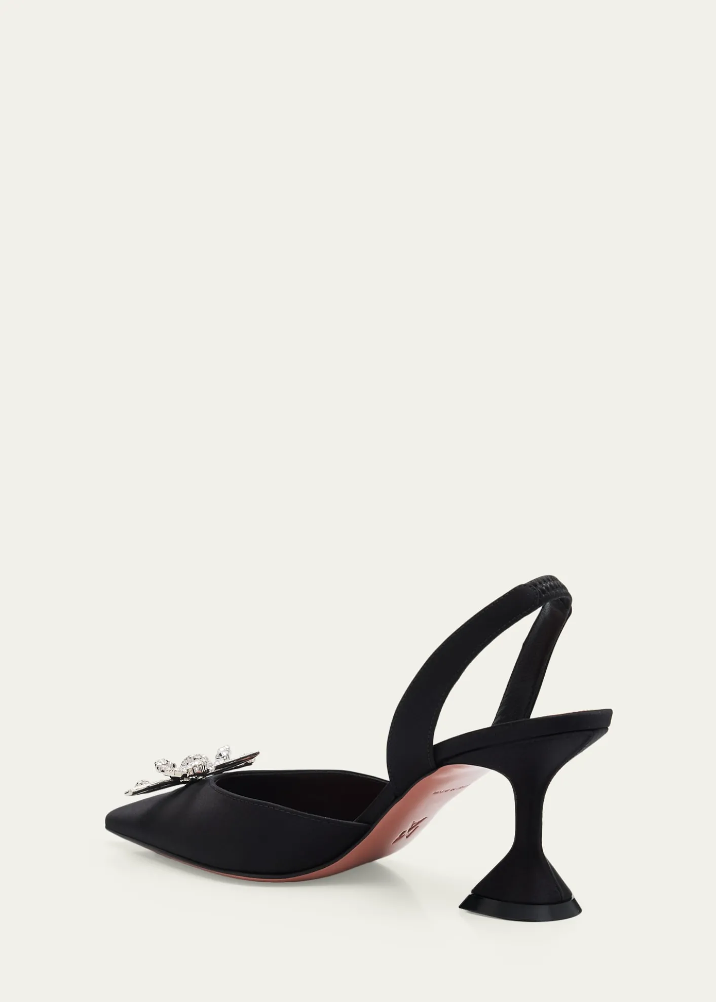 Amina Muaddi70mm Rosie Embellished Satin Slingback Pumps