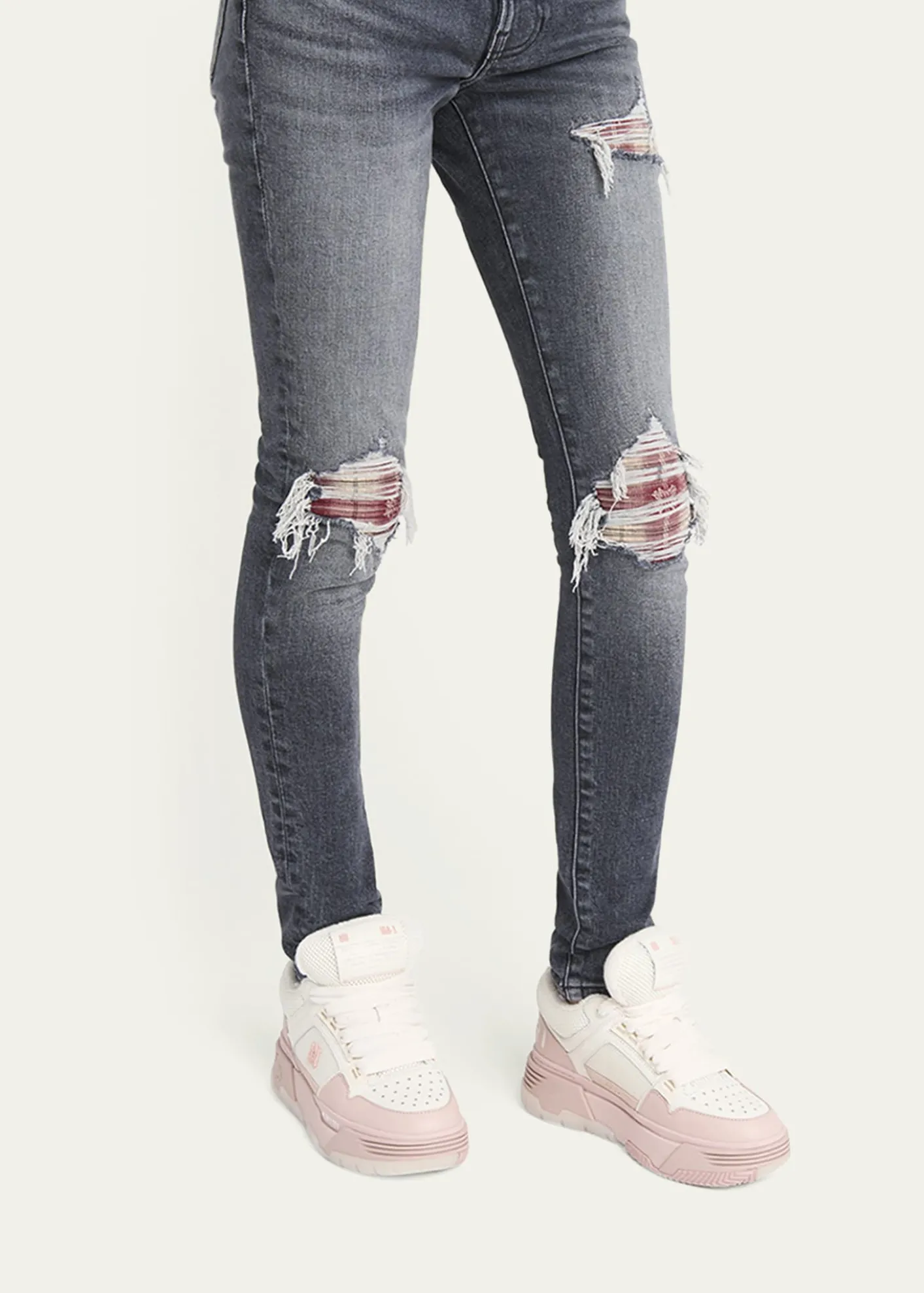 AmiriMA-1 Mesh & Leather Chunky Sneakers