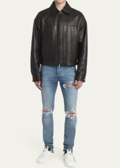 AmiriMen's MA Quad Leather Work Jacket