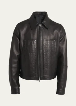AmiriMen's MA Quad Leather Work Jacket
