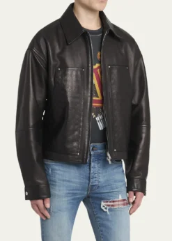 AmiriMen's MA Quad Leather Work Jacket