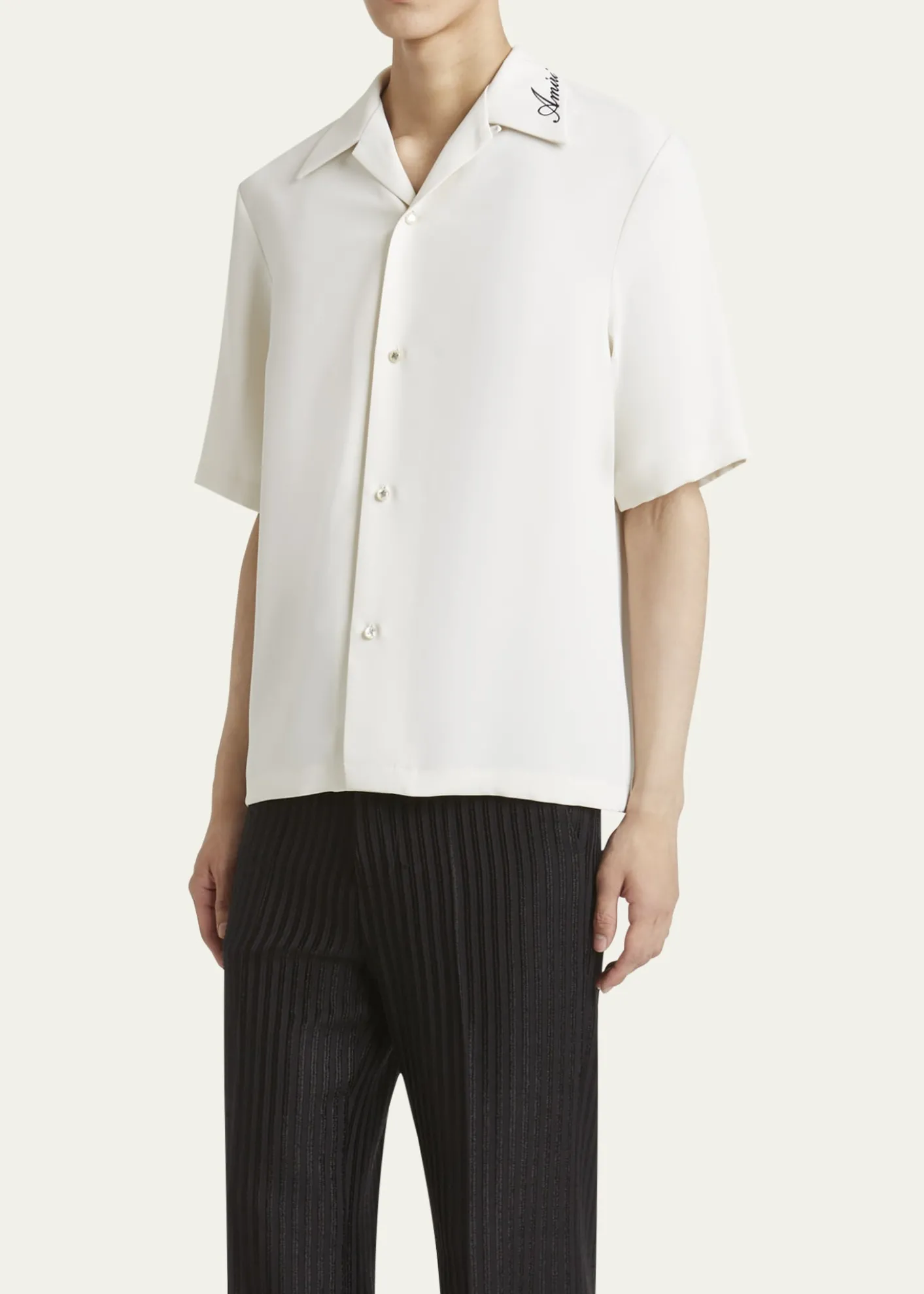 AmiriMen's Brushed Polyester Camp Shirt