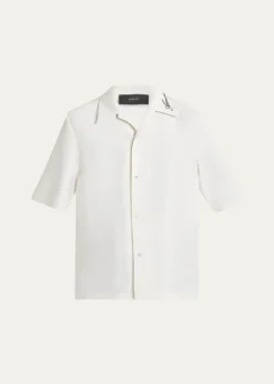 AmiriMen's Brushed Polyester Camp Shirt