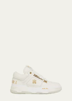 AmiriMen's MA-1 Leather High-Top Sneakers