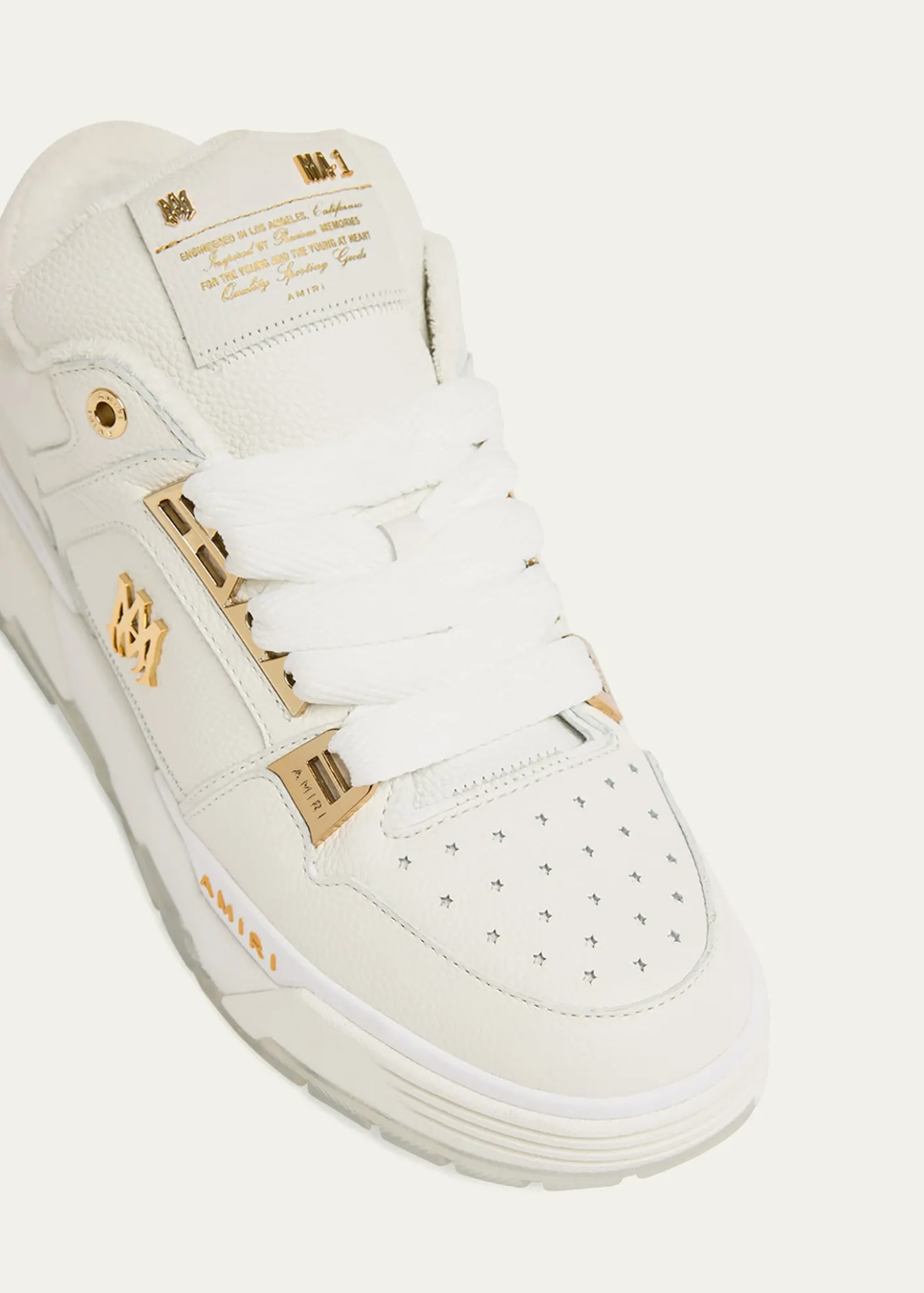 AmiriMen's MA-1 Leather High-Top Sneakers