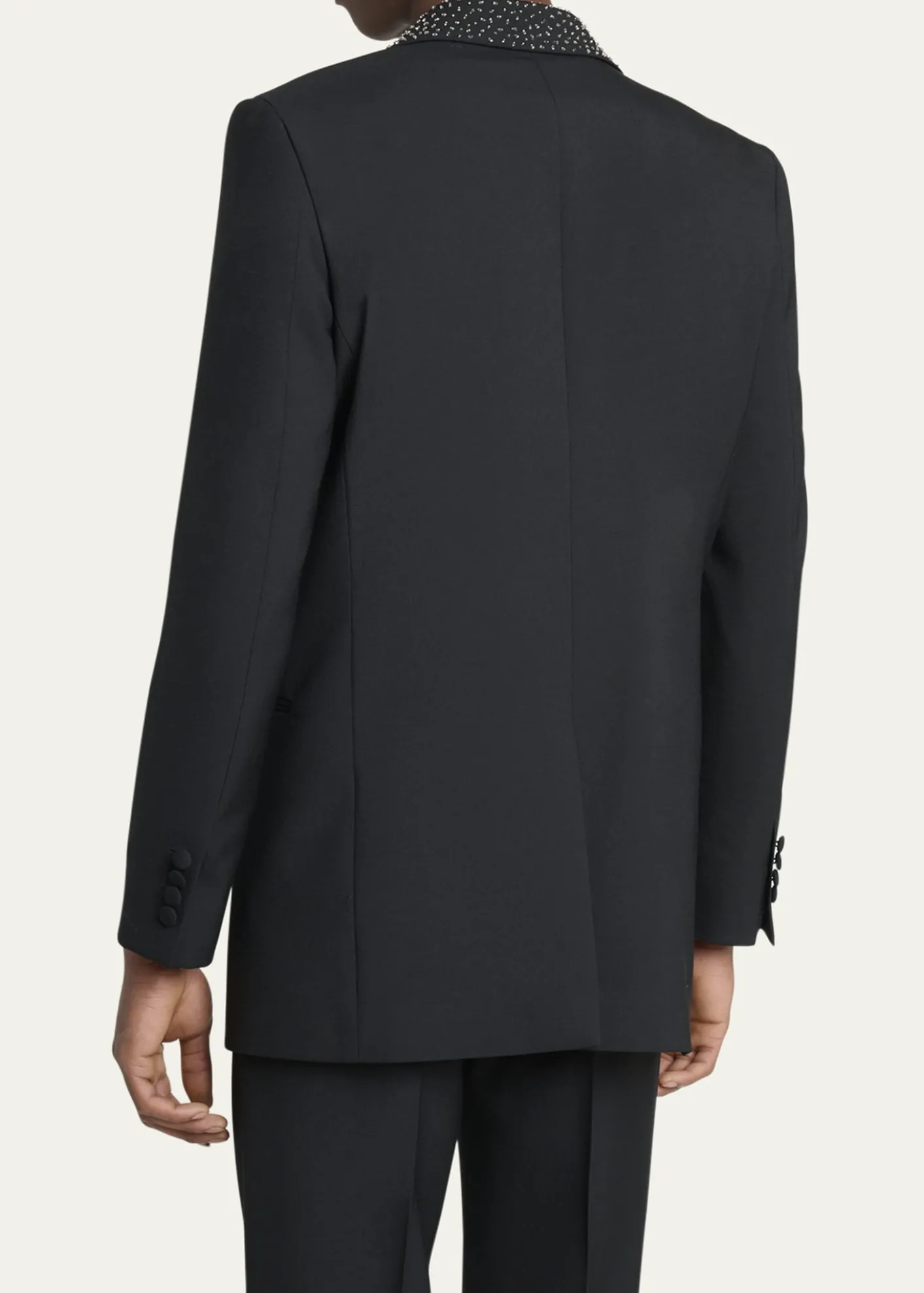 AmiriMen's Sequin Peak Lapel Oversized Blazer